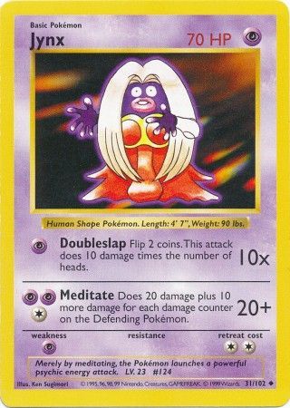 Jynx (31/102) [Base Set Shadowless Unlimited] | Silver Goblin