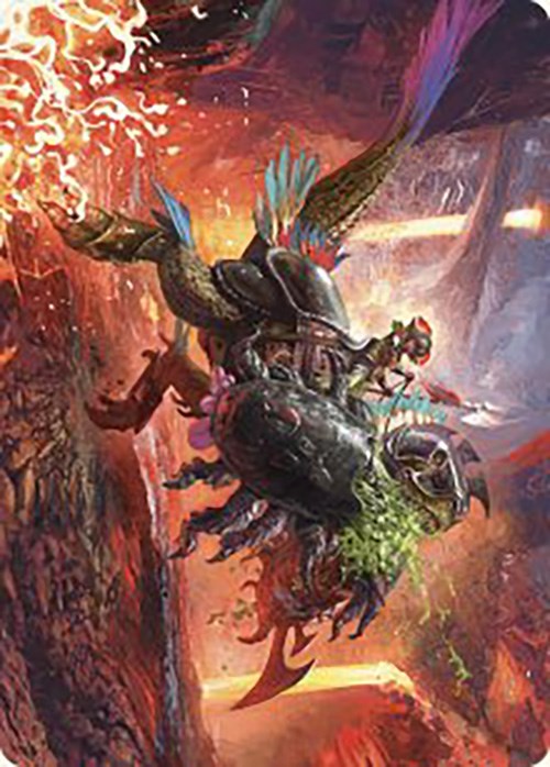 Triumphant Chomp Art Card [The Lost Caverns of Ixalan Art Series] | Silver Goblin