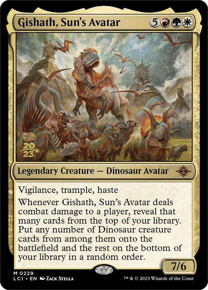 Gishath, Sun's Avatar (LCI) [The Lost Caverns of Ixalan Prerelease Cards] | Silver Goblin