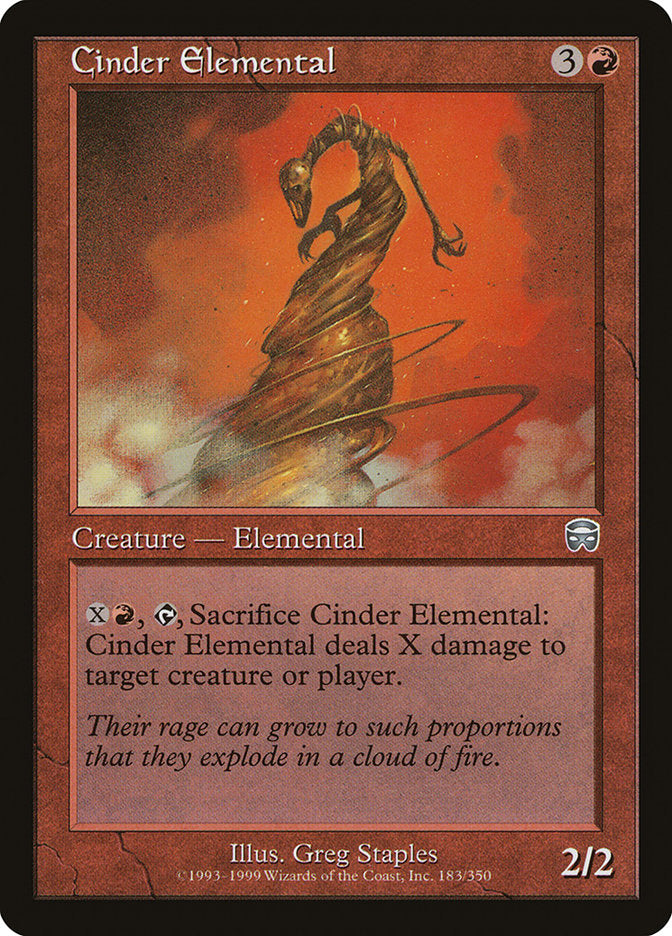 Cinder Elemental [Mercadian Masques] | Silver Goblin
