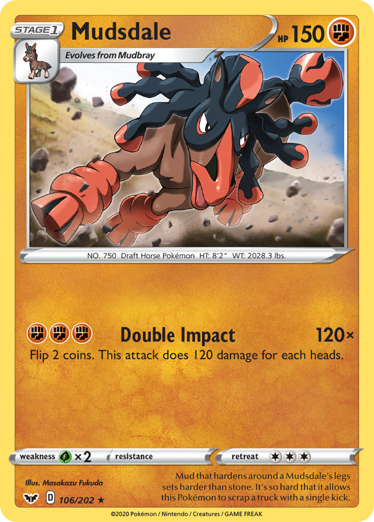 Mudsdale (106/202) [Sword & Shield: Base Set] | Silver Goblin