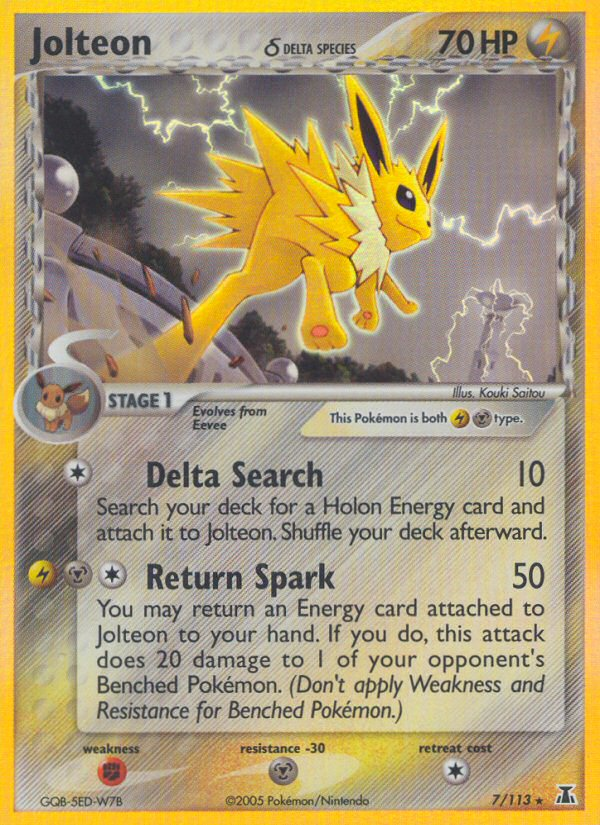 Jolteon (7/113) (Delta Species) [EX: Delta Species] | Silver Goblin