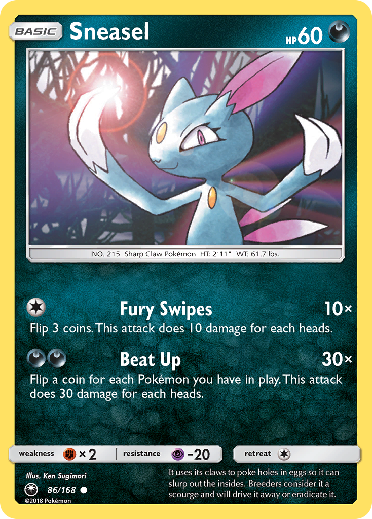 Sneasel (86/168) [Sun & Moon: Celestial Storm] | Silver Goblin