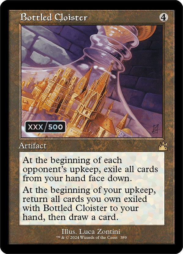 Bottled Cloister (Retro) (Serialized) [Ravnica Remastered] | Silver Goblin