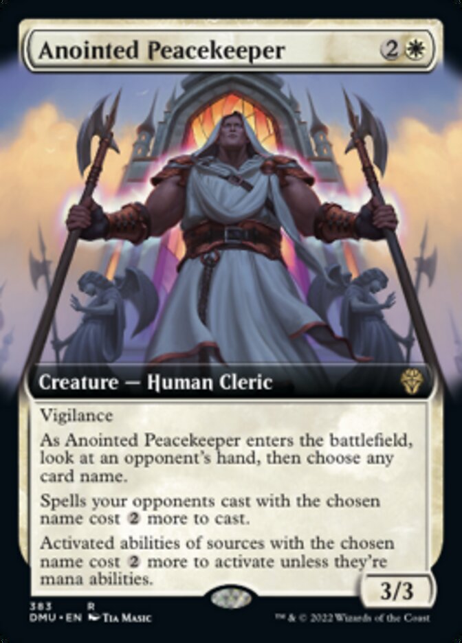 Anointed Peacekeeper (Extended Art) [Dominaria United] | Silver Goblin