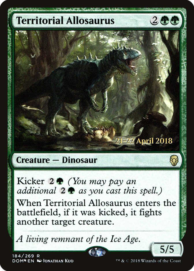 Territorial Allosaurus [Dominaria Prerelease Promos] | Silver Goblin