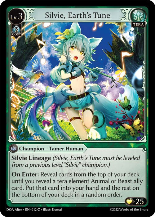 Silvie, Earth's Tune (012) [Dawn of Ashes: Alter Edition] | Silver Goblin