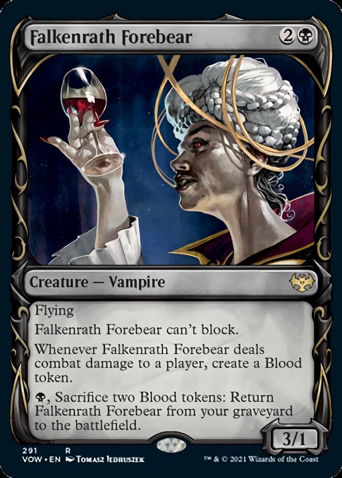 Falkenrath Forebear (Showcase Fang Frame) [Innistrad: Crimson Vow] | Silver Goblin