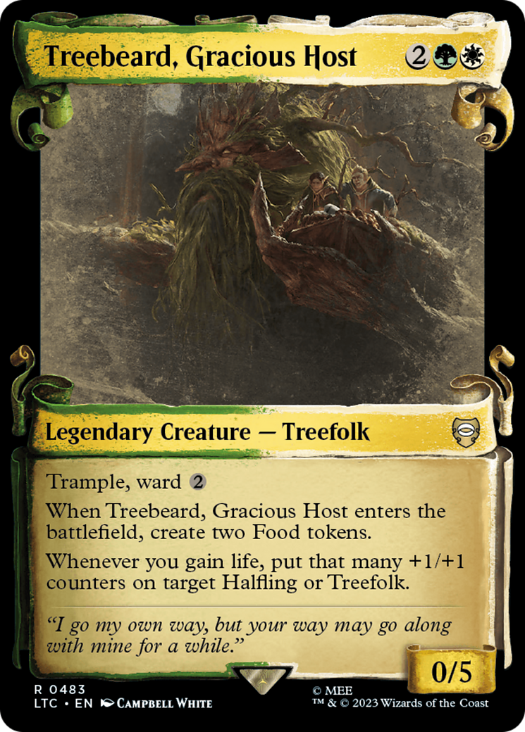 Treebeard, Gracious Host [The Lord of the Rings: Tales of Middle-Earth Commander Showcase Scrolls] | Silver Goblin