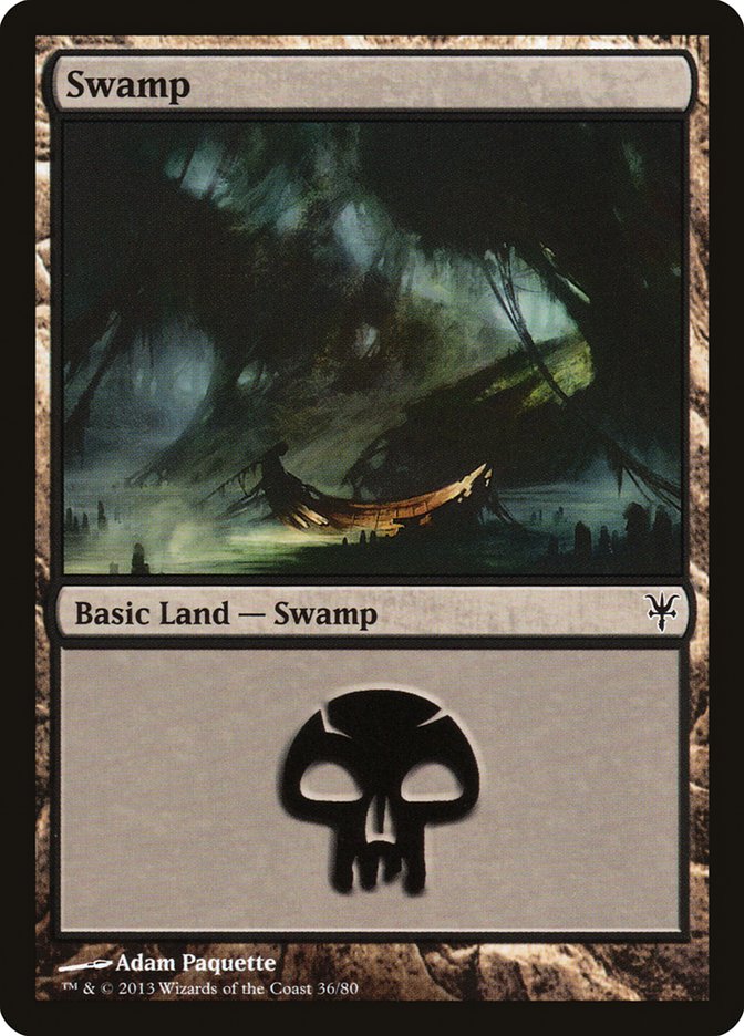 Swamp (36) [Duel Decks: Sorin vs. Tibalt] | Silver Goblin