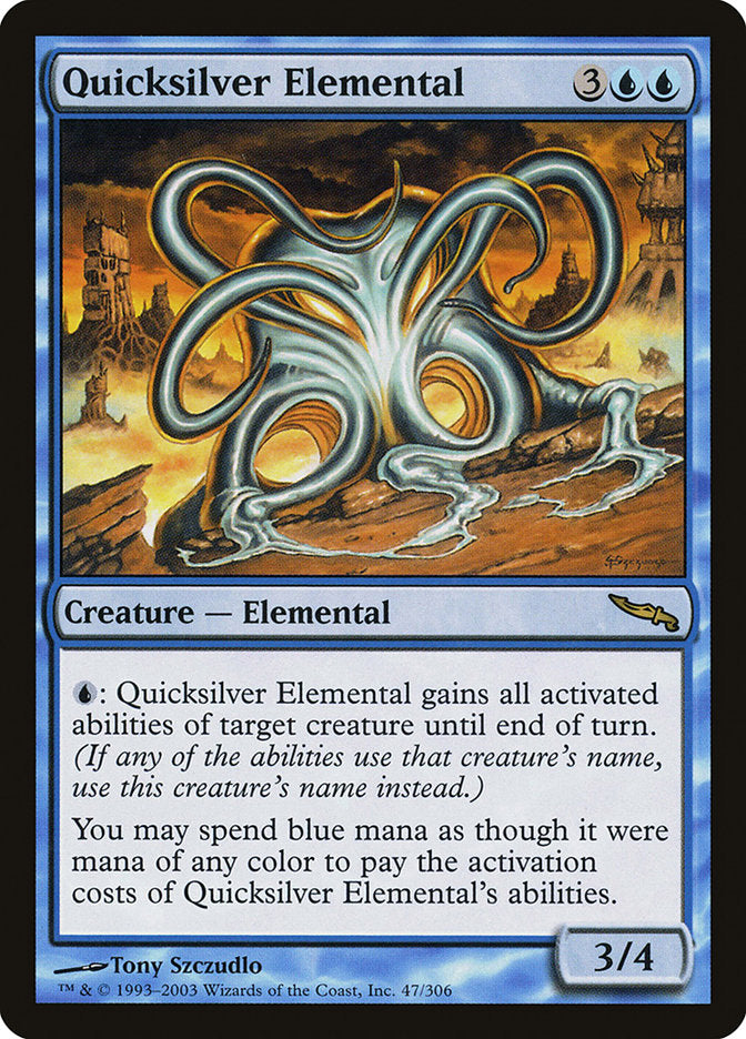 Quicksilver Elemental [Mirrodin] | Silver Goblin