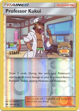 Professor Kukui (128/149) (Regional Championship Promo Staff) [Sun & Moon: Base Set] | Silver Goblin