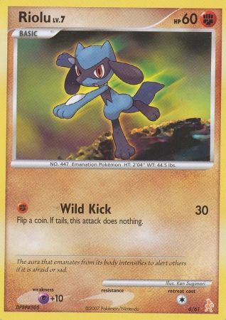 Riolu (6/61) [Diamond & Pearl: Trainer Kit - Lucario] | Silver Goblin