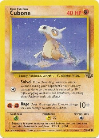 Cubone (50/64) [Jungle Unlimited] | Silver Goblin