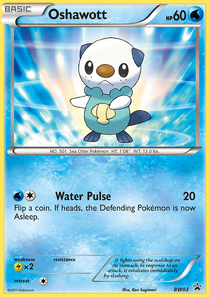 Oshawott (BW03) [Black & White: Black Star Promos] | Silver Goblin