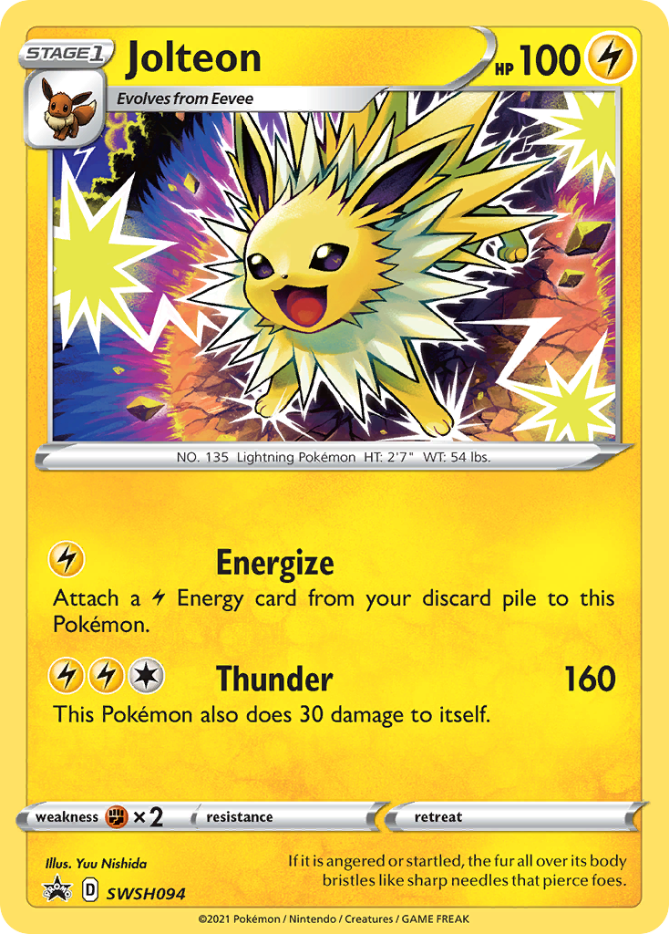 Jolteon (SWSH094) [Sword & Shield: Black Star Promos] | Silver Goblin