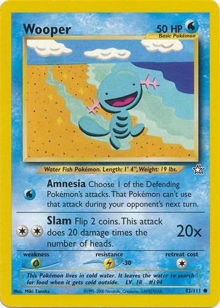 Wooper (82/111) [Neo Genesis Unlimited] | Silver Goblin