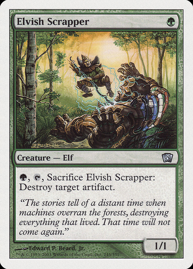 Elvish Scrapper [Eighth Edition] | Silver Goblin