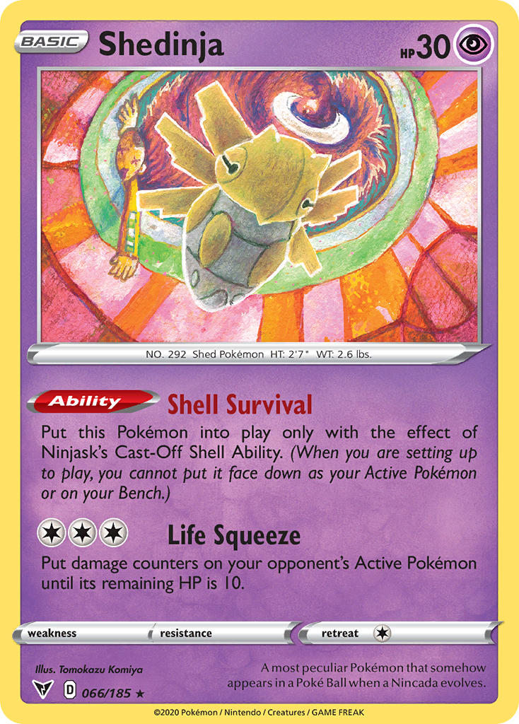 Shedinja (066/185) [Sword & Shield: Vivid Voltage] | Silver Goblin