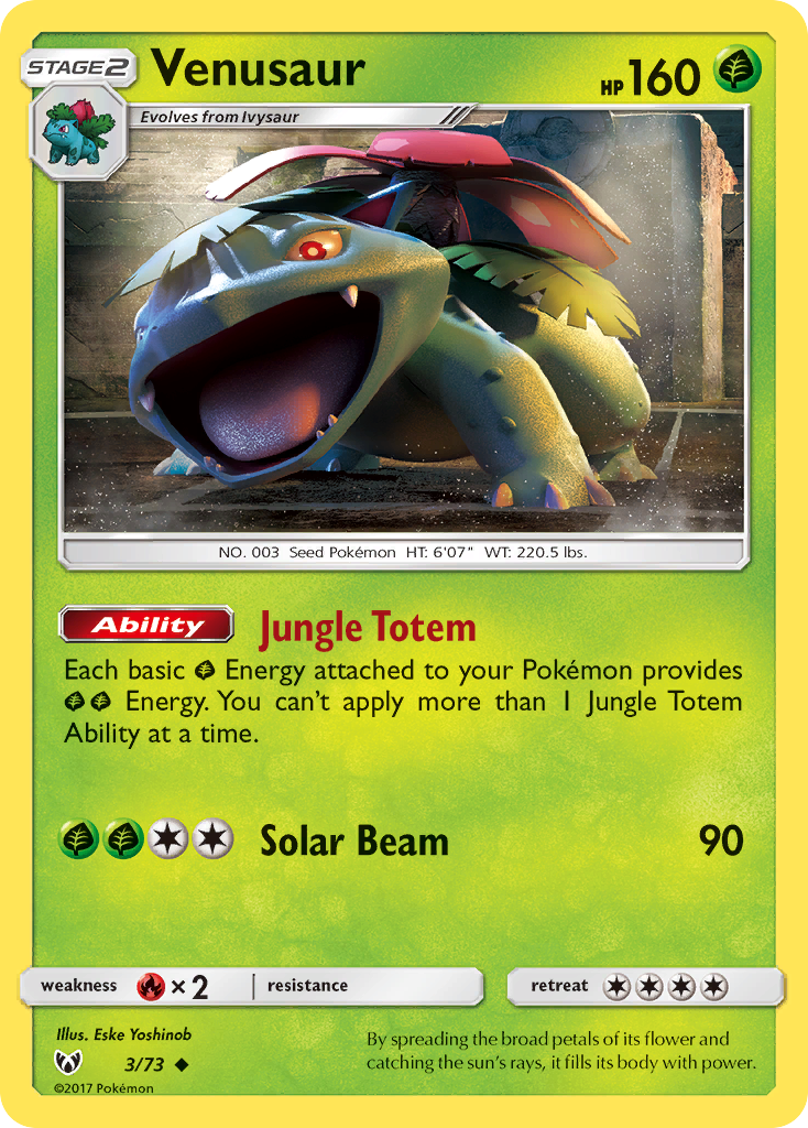 Venusaur (3/73) [Sun & Moon: Shining Legends] | Silver Goblin