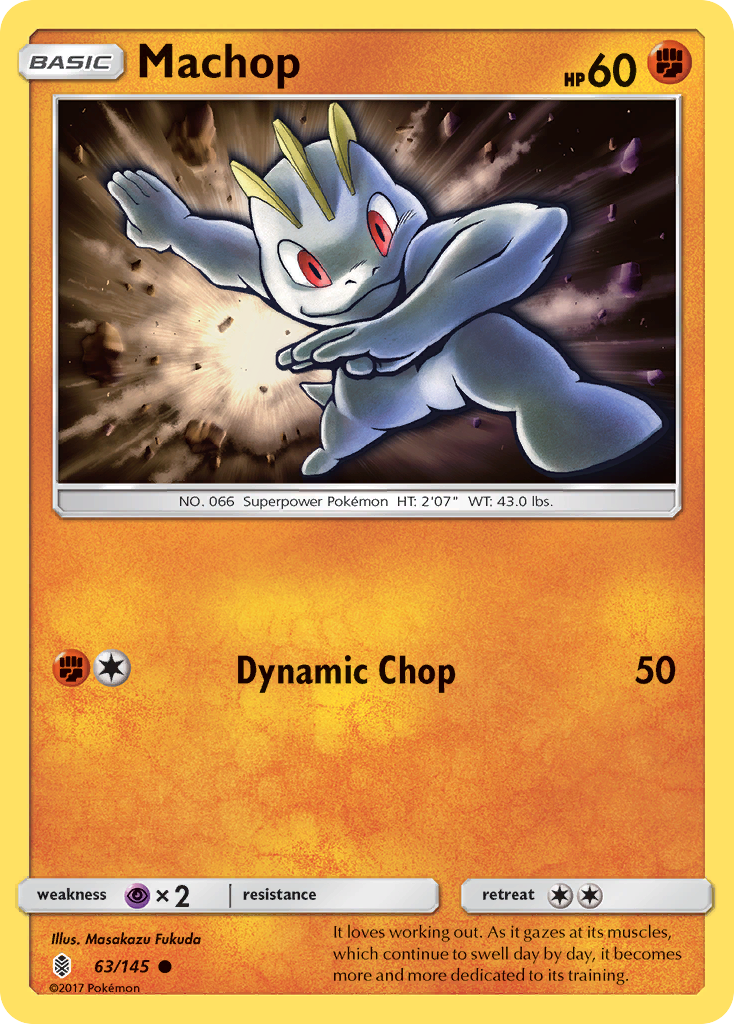 Machop (63/145) [Sun & Moon: Guardians Rising] | Silver Goblin