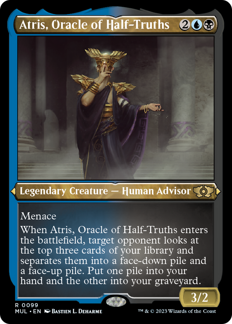 Atris, Oracle of Half-Truths (Foil Etched) [Multiverse Legends] | Silver Goblin