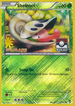 Shelmet (8/111) (League Promo 3rd Place) [XY: Furious Fists] | Silver Goblin