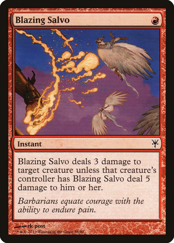 Blazing Salvo (058) - Duel Decks: Sorin vs. Tibalt