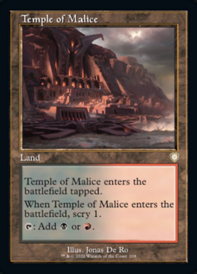 Temple of Malice (Retro) [The Brothers' War Commander] | Silver Goblin