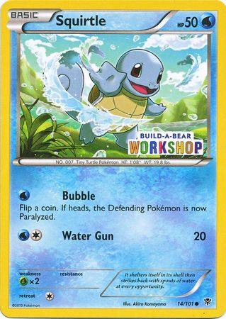 Squirtle (14/101) (Build A Bear Workshop Exclusive) [Black & White: Plasma Blast] | Silver Goblin