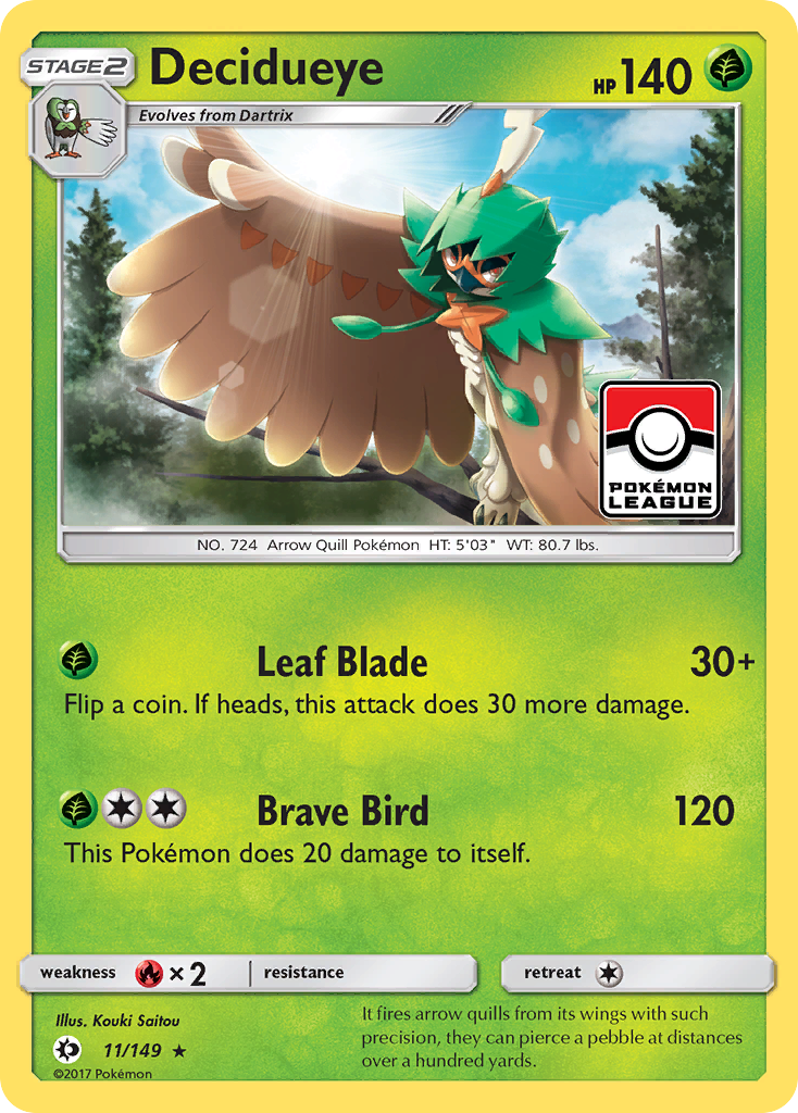 Decidueye (11/149) [Sun & Moon: Base Set] | Silver Goblin