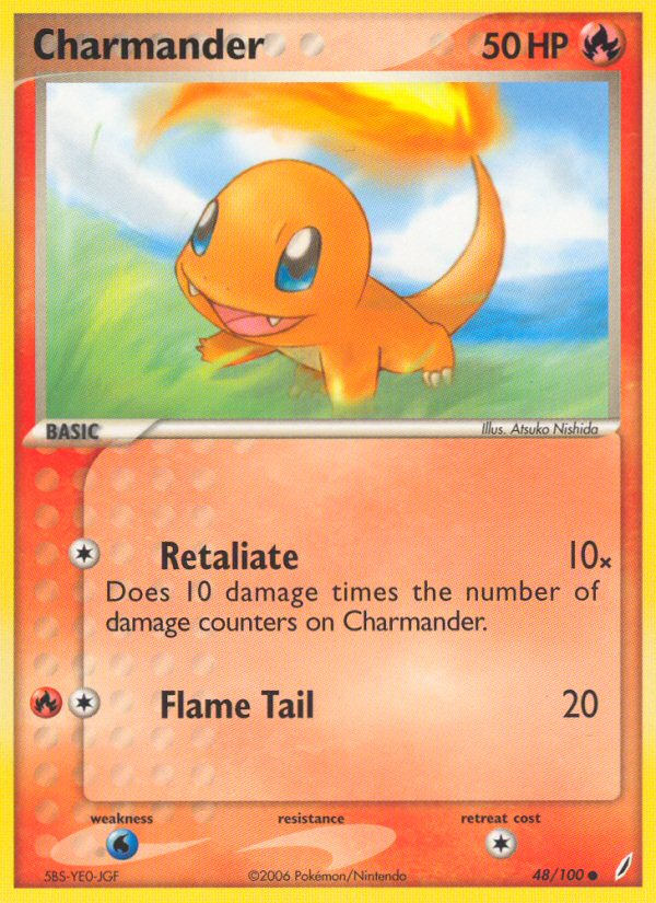 Charmander (48/100) [EX: Crystal Guardians] | Silver Goblin