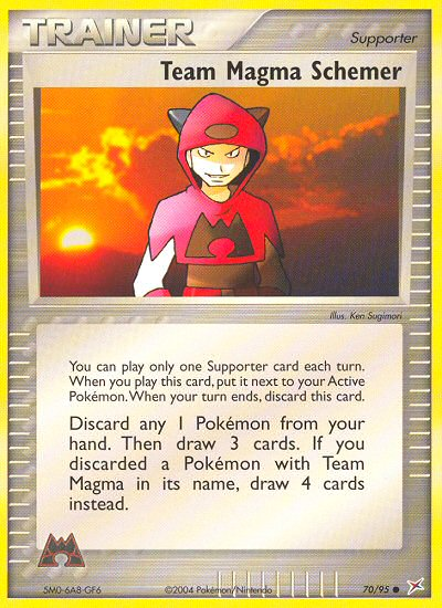 Team Magma Schemer (70/95) [EX: Team Magma vs Team Aqua] | Silver Goblin