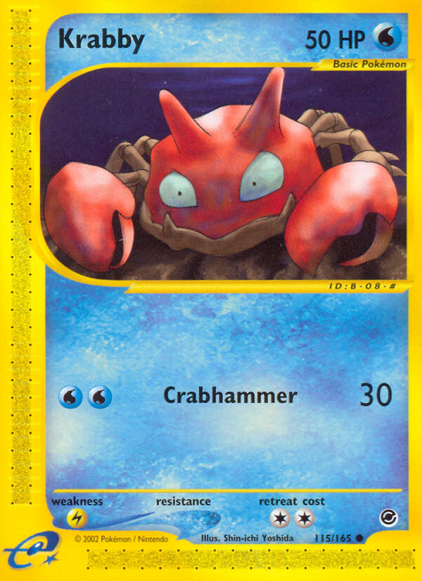 Krabby (115/165) [Expedition: Base Set] | Silver Goblin