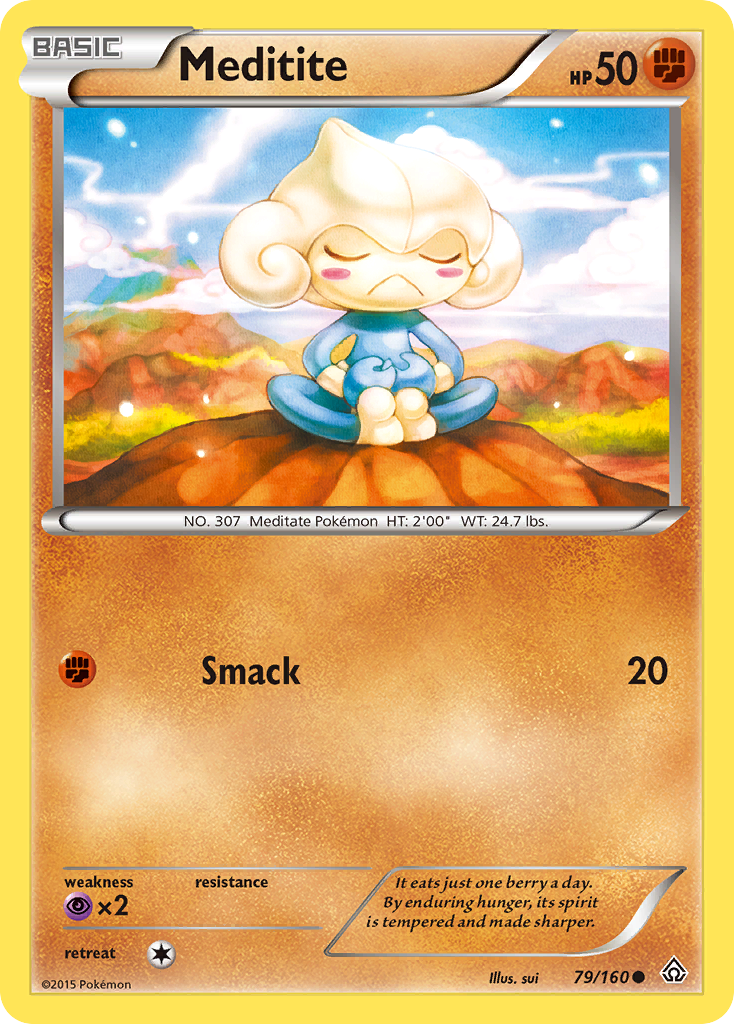 Meditite (79/160) [XY: Primal Clash] | Silver Goblin