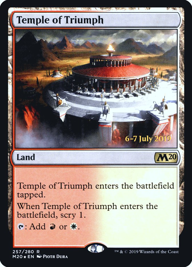 Temple of Triumph [Core Set 2020 Prerelease Promos] | Silver Goblin