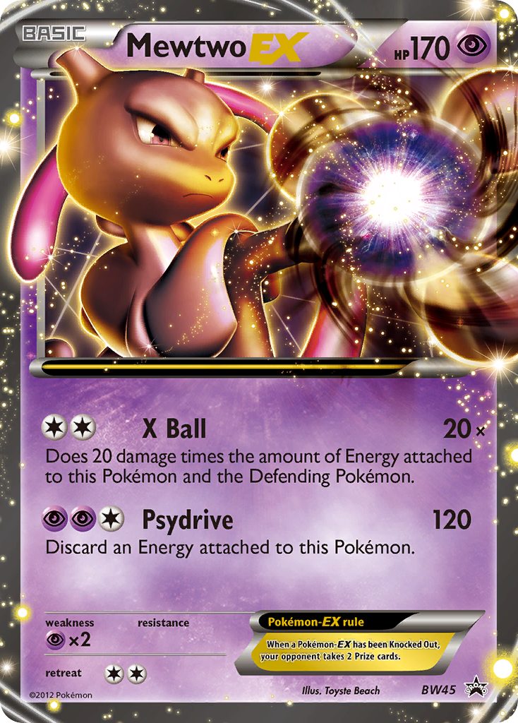 Mewtwo EX (BW45) [Black & White: Black Star Promos] | Silver Goblin