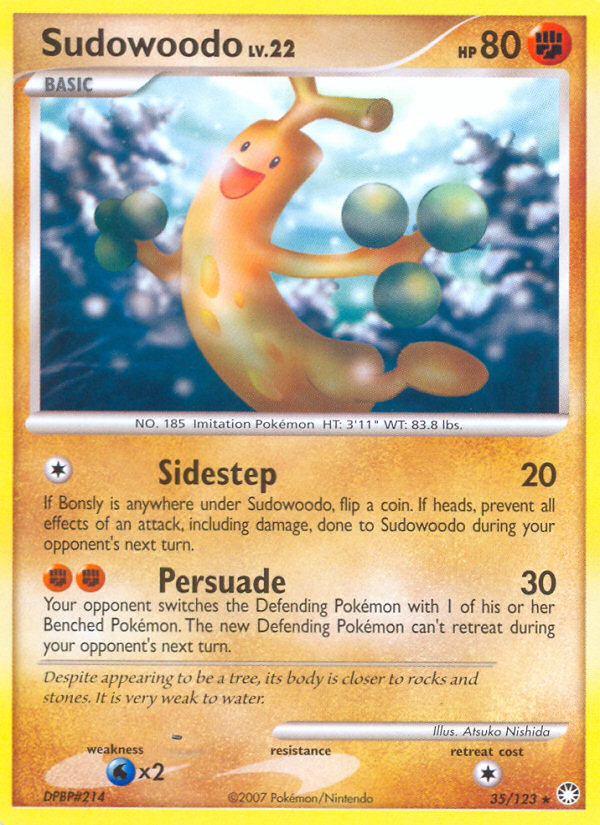 Sudowoodo (35/123) [Diamond & Pearl: Mysterious Treasures] | Silver Goblin