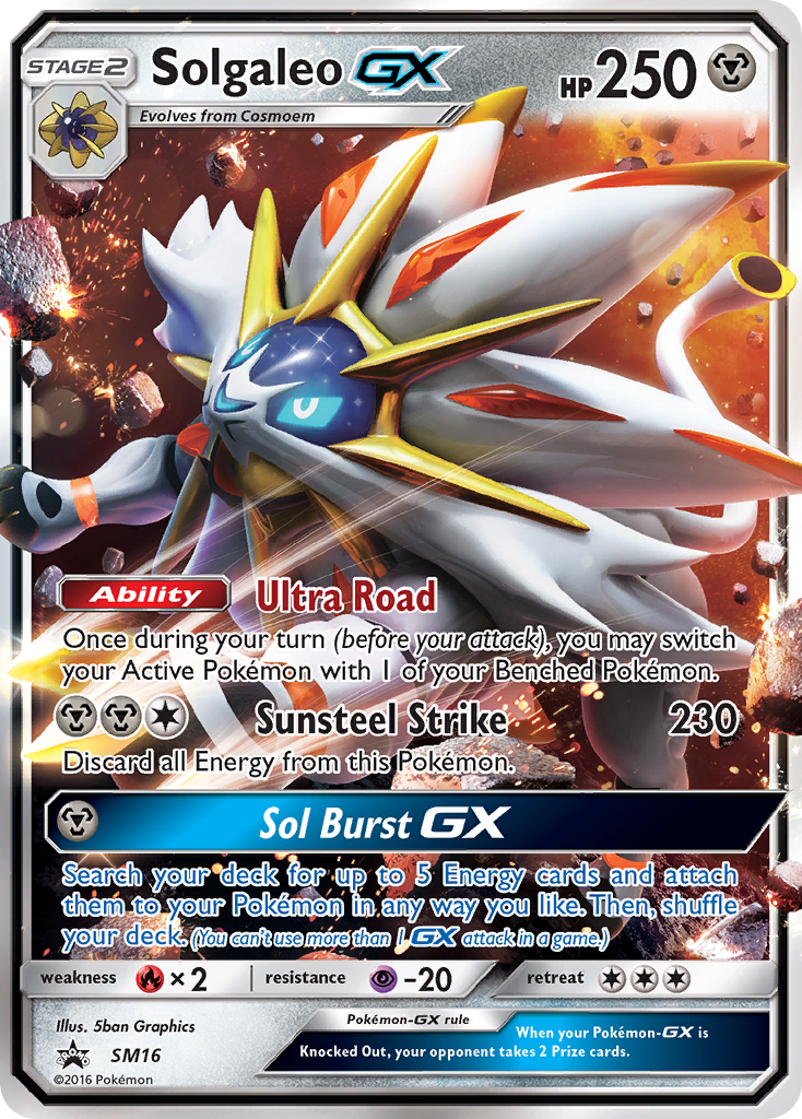 Solgaleo GX (SM16) [Sun & Moon: Black Star Promos] | Silver Goblin