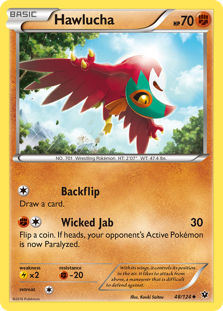 Hawlucha (48/124) [XY: Fates Collide] | Silver Goblin