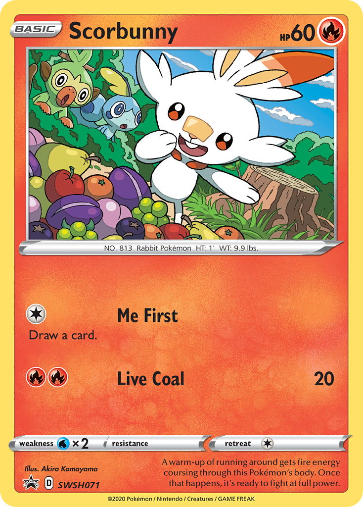 Scorbunny (SWSH071) [Sword & Shield: Black Star Promos] | Silver Goblin