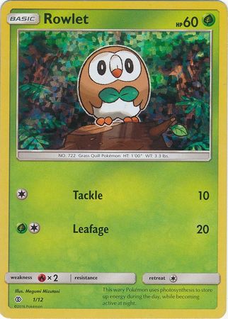 Rowlet (1/12) [McDonald's Promos: 2017 Collection] | Silver Goblin