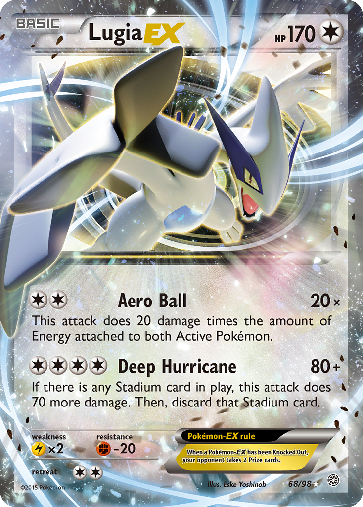 Lugia EX (68/98) [XY: Ancient Origins] | Silver Goblin