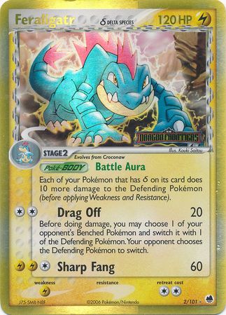 Feraligatr (2/101) (Delta Species) (Stamped) [EX: Dragon Frontiers] | Silver Goblin