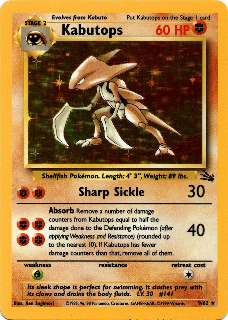 Kabutops (9/62) [Fossil Unlimited] | Silver Goblin