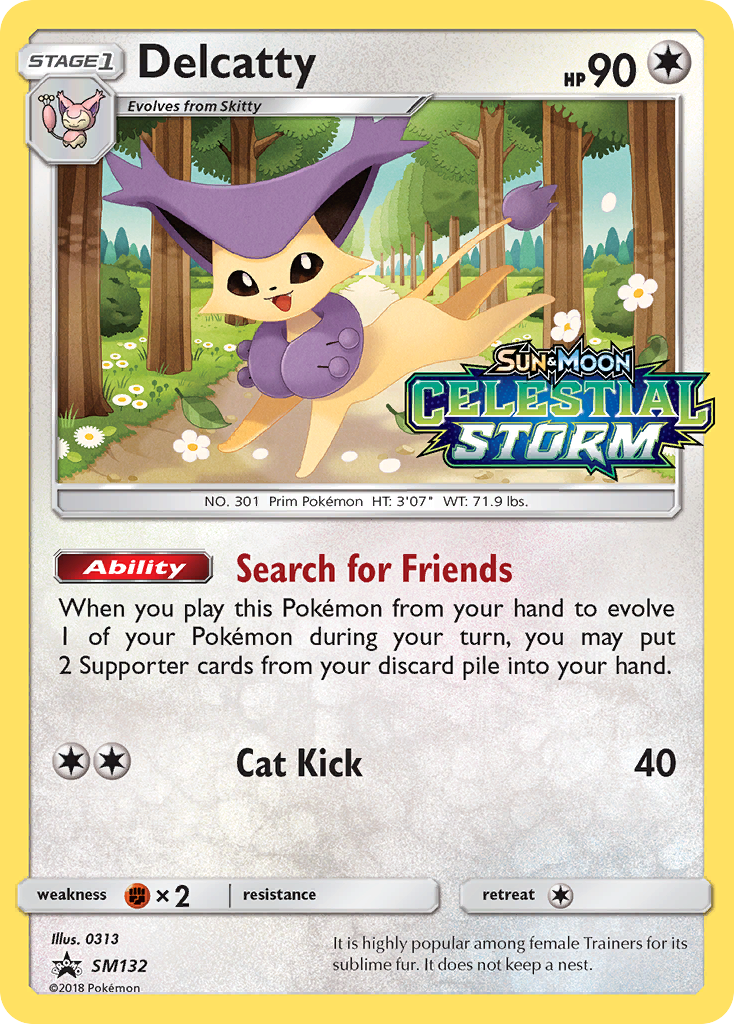 Delcatty (SM132) [Sun & Moon: Black Star Promos] | Silver Goblin