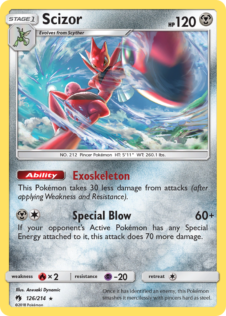 Scizor (126/214) [Sun & Moon: Lost Thunder] | Silver Goblin