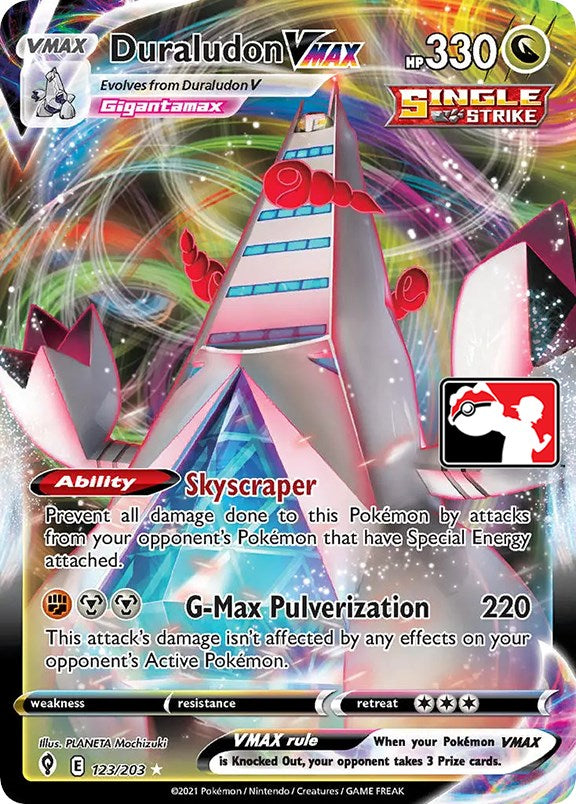 Duraludon VMAX (123/203) [Prize Pack Series One] | Silver Goblin