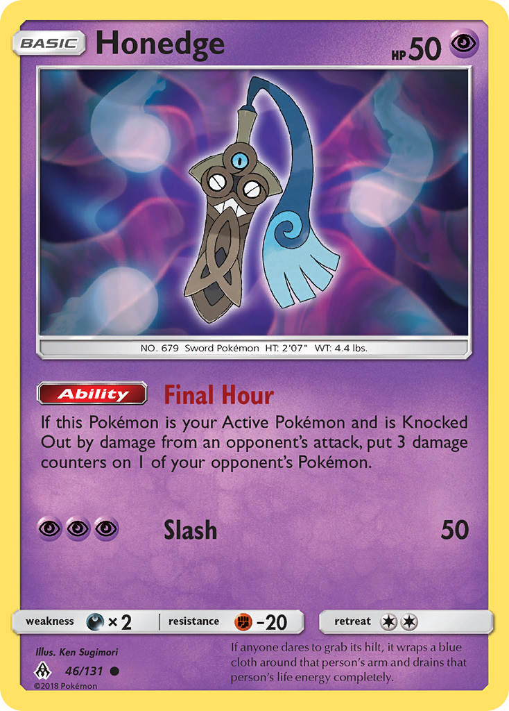 Honedge (46/131) [Sun & Moon: Forbidden Light] | Silver Goblin