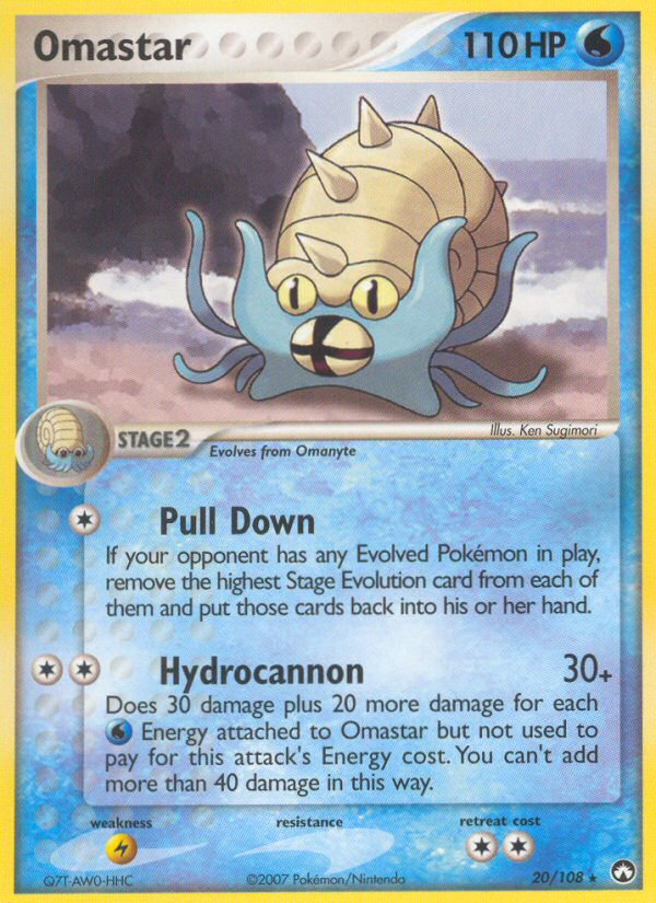 Omastar (20/108) [EX: Power Keepers] | Silver Goblin